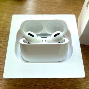 Airpod pros-comes with fast charger and custom tips for smaller or larger ears